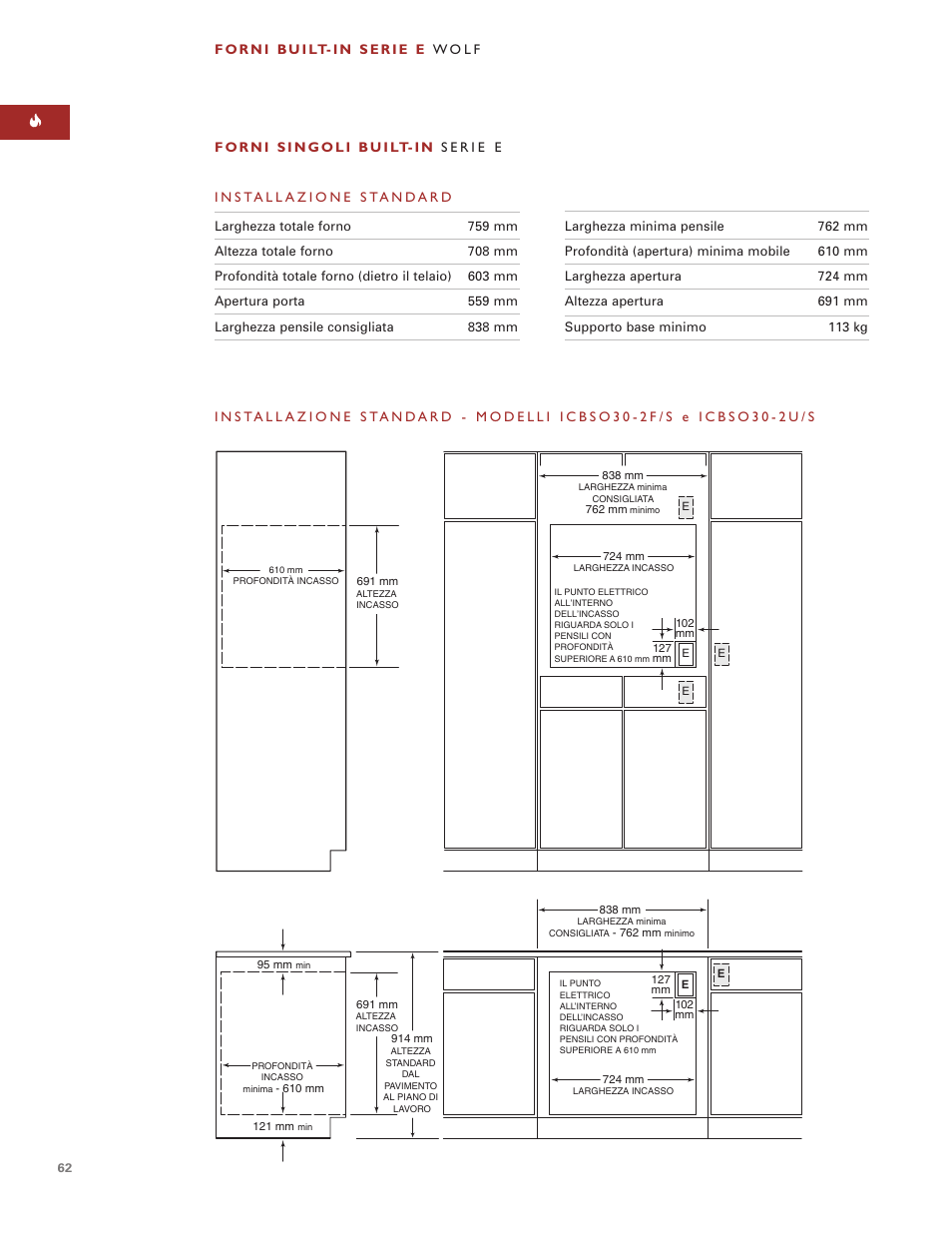 Sub-Zero e Series User Manual | Page 62 / 94