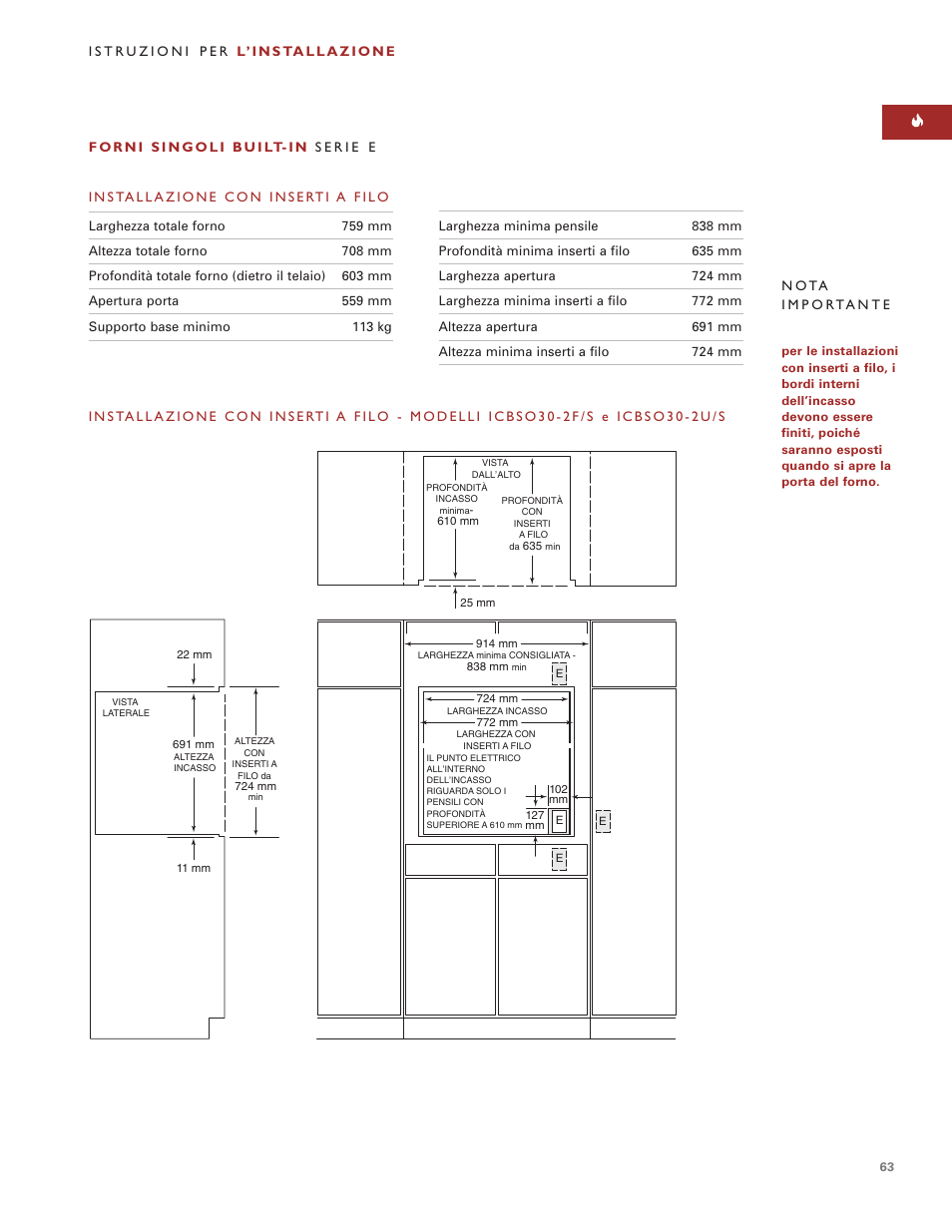 Sub-Zero e Series User Manual | Page 63 / 94