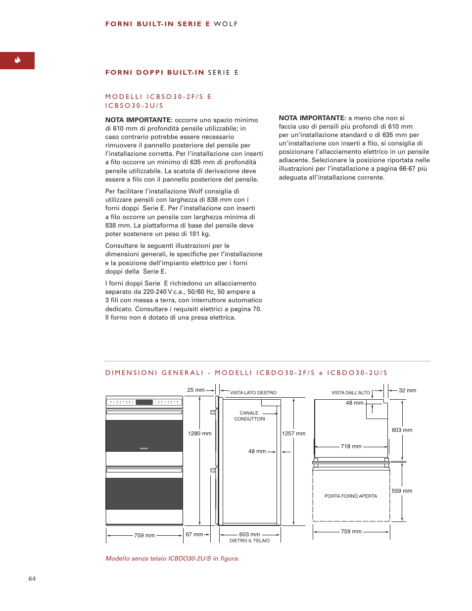 Sub-Zero e Series User Manual | Page 64 / 94