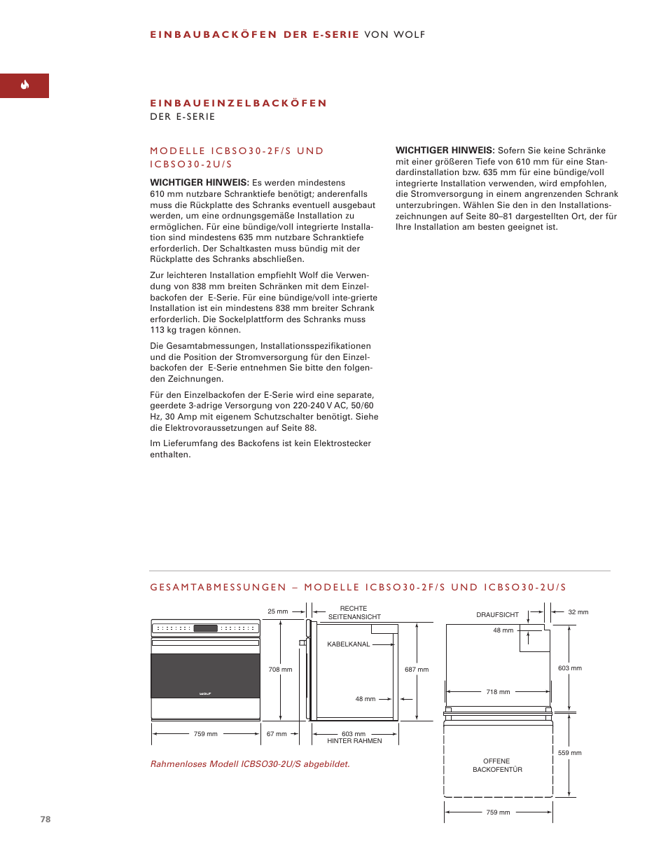 Sub-Zero e Series User Manual | Page 78 / 94