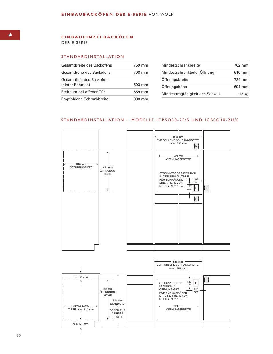 Sub-Zero e Series User Manual | Page 80 / 94