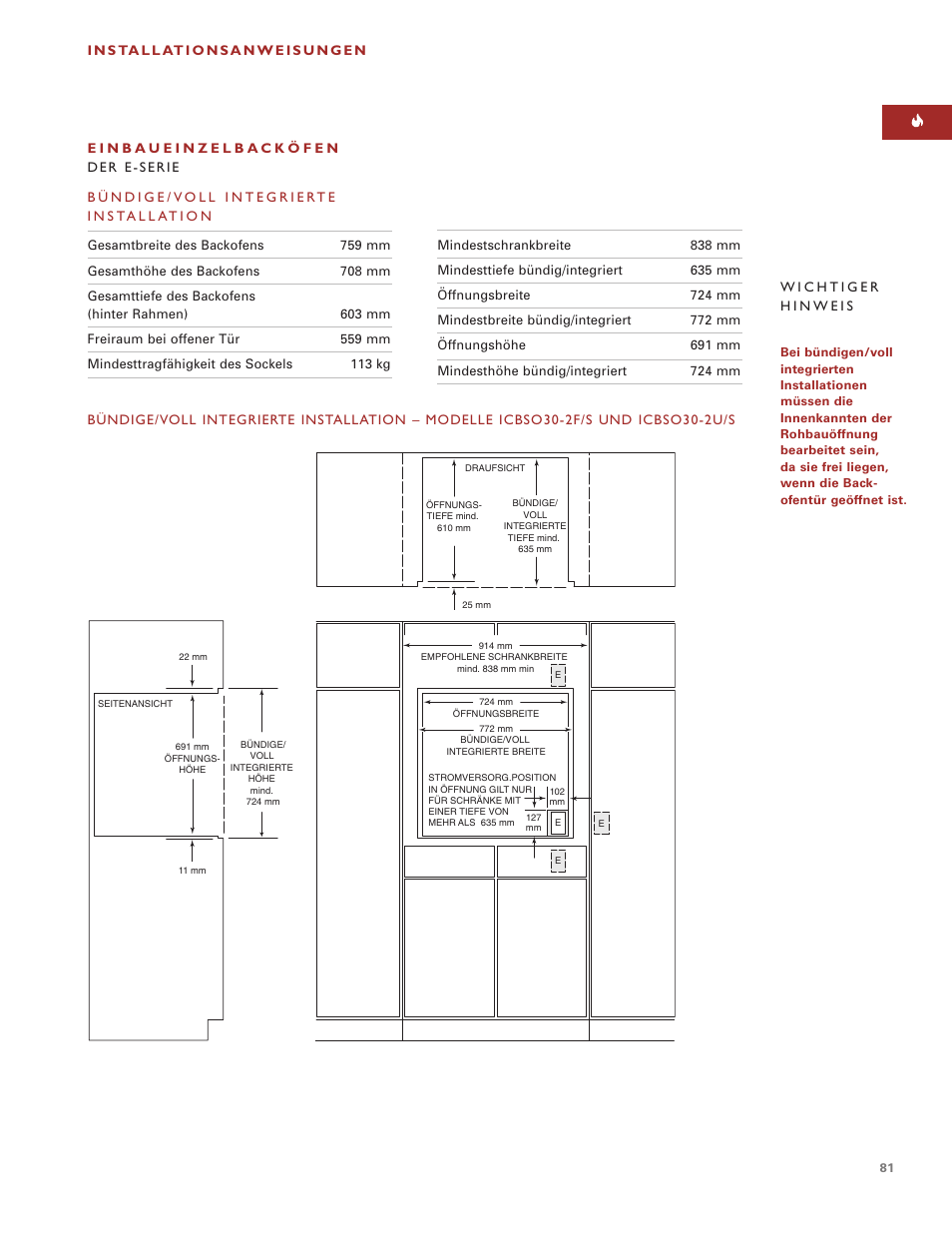 Sub-Zero e Series User Manual | Page 81 / 94