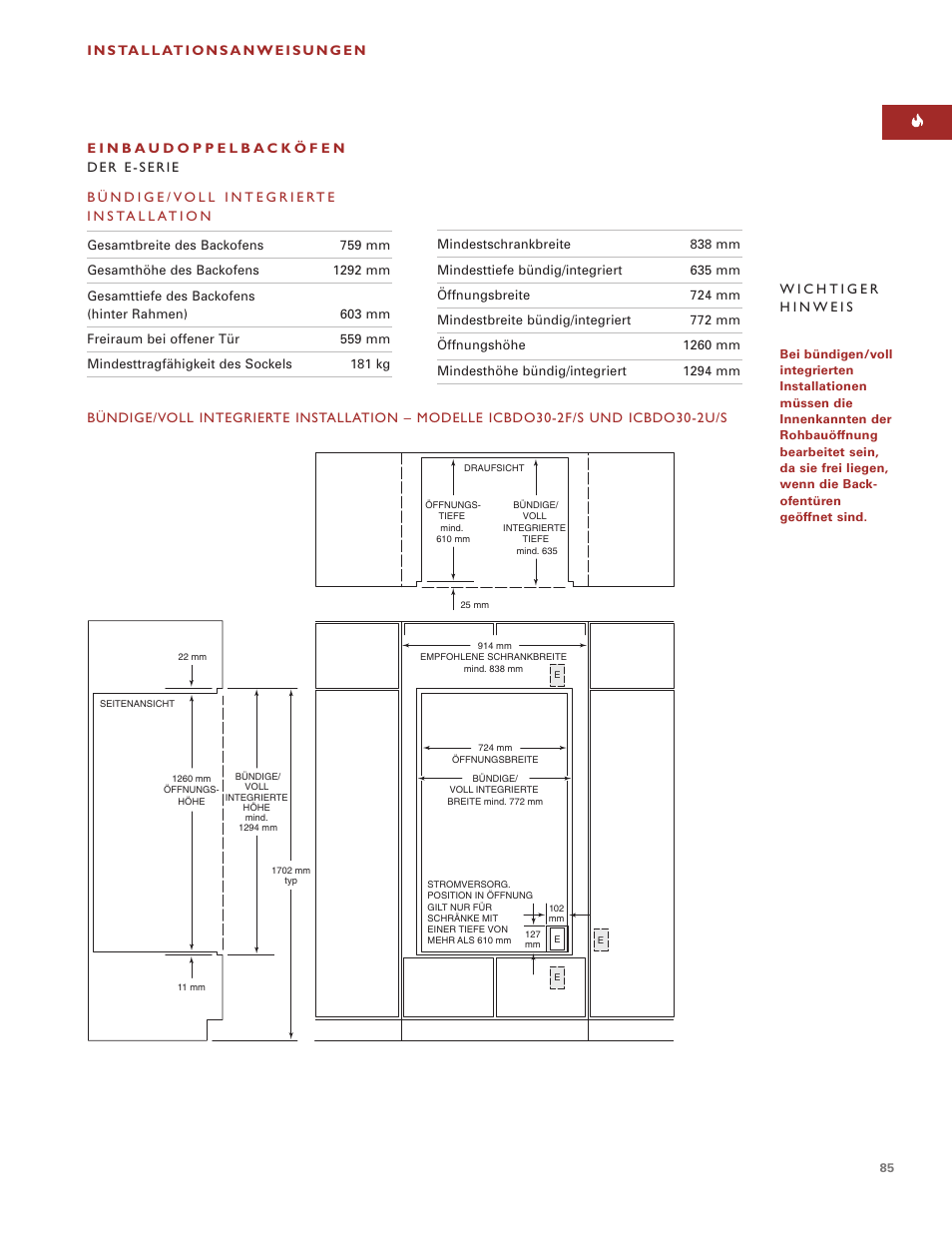 Sub-Zero e Series User Manual | Page 85 / 94