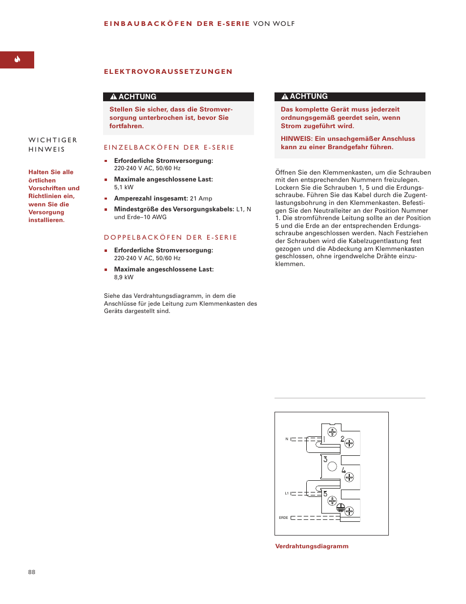 Sub-Zero e Series User Manual | Page 88 / 94