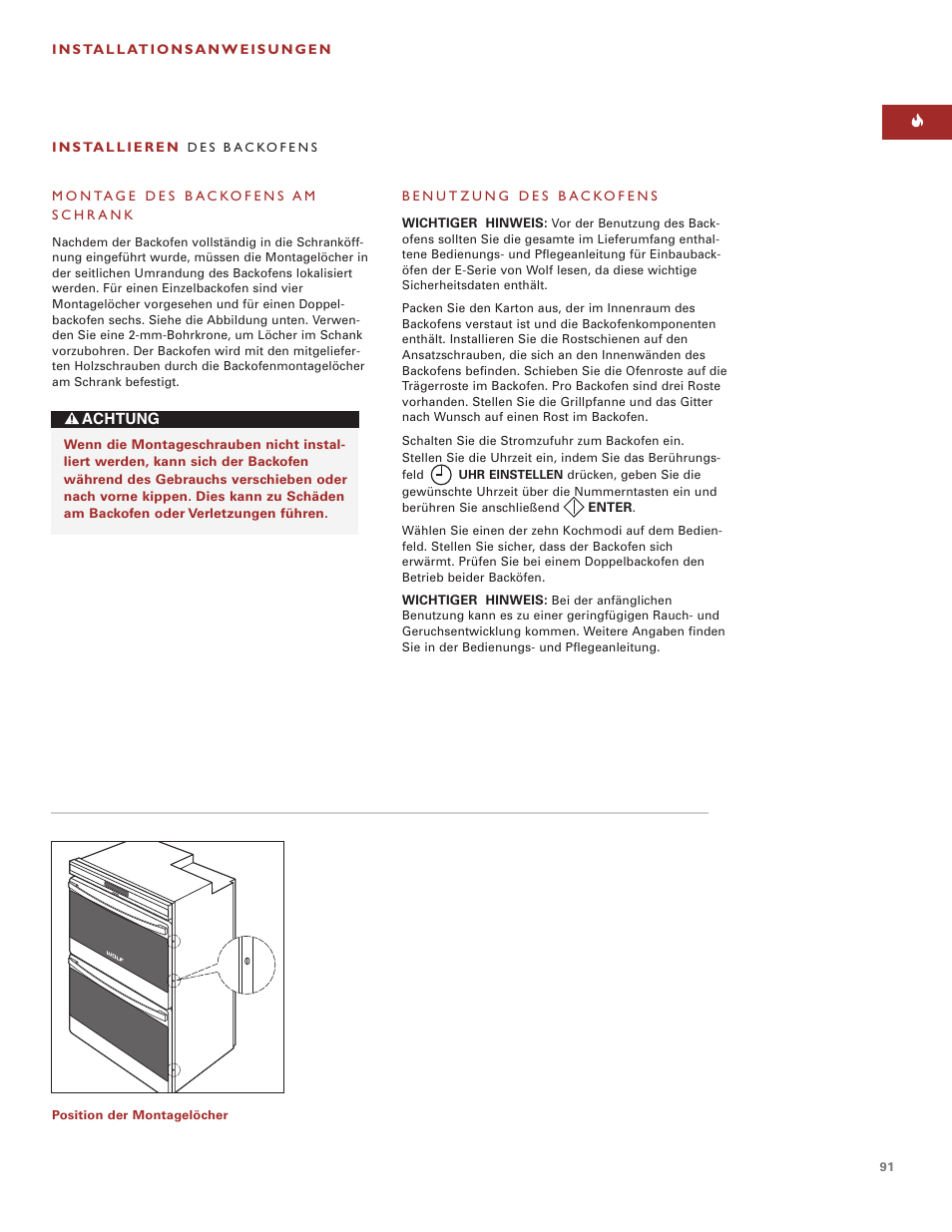 Sub-Zero e Series User Manual | Page 91 / 94