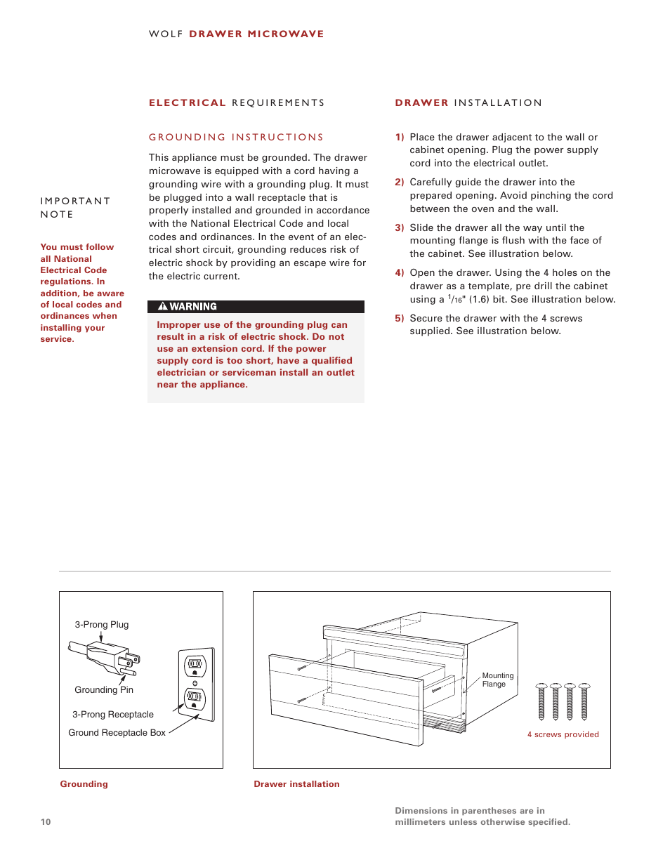 Sub-Zero Drawer Microwave User Manual | Page 10 / 12