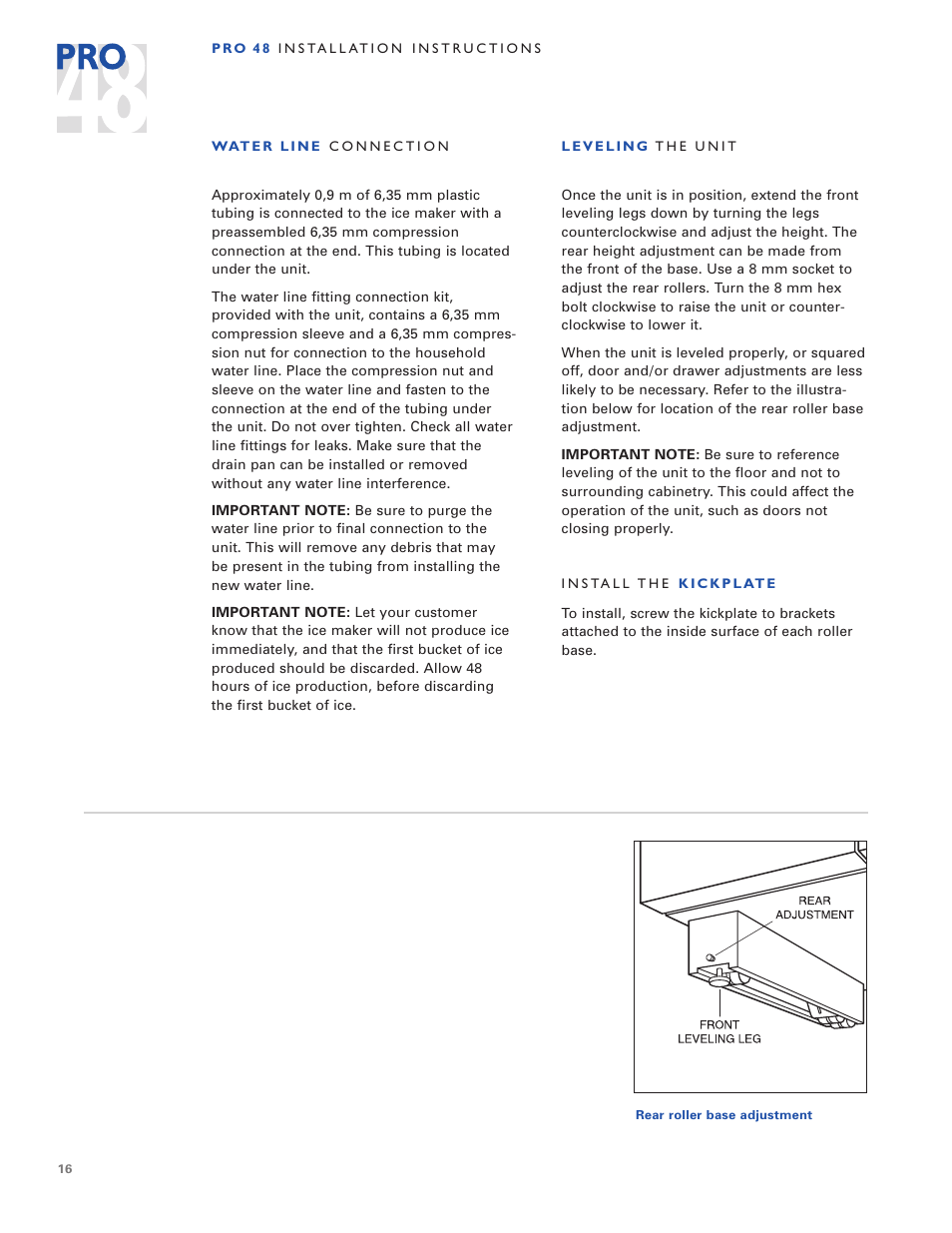 Sub-Zero PRO 48 User Manual | Page 16 / 76