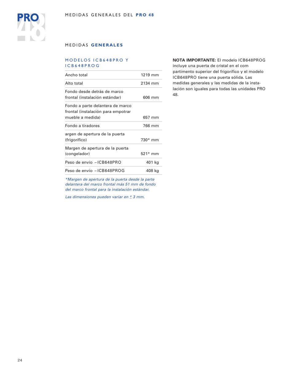 Sub-Zero PRO 48 User Manual | Page 24 / 76