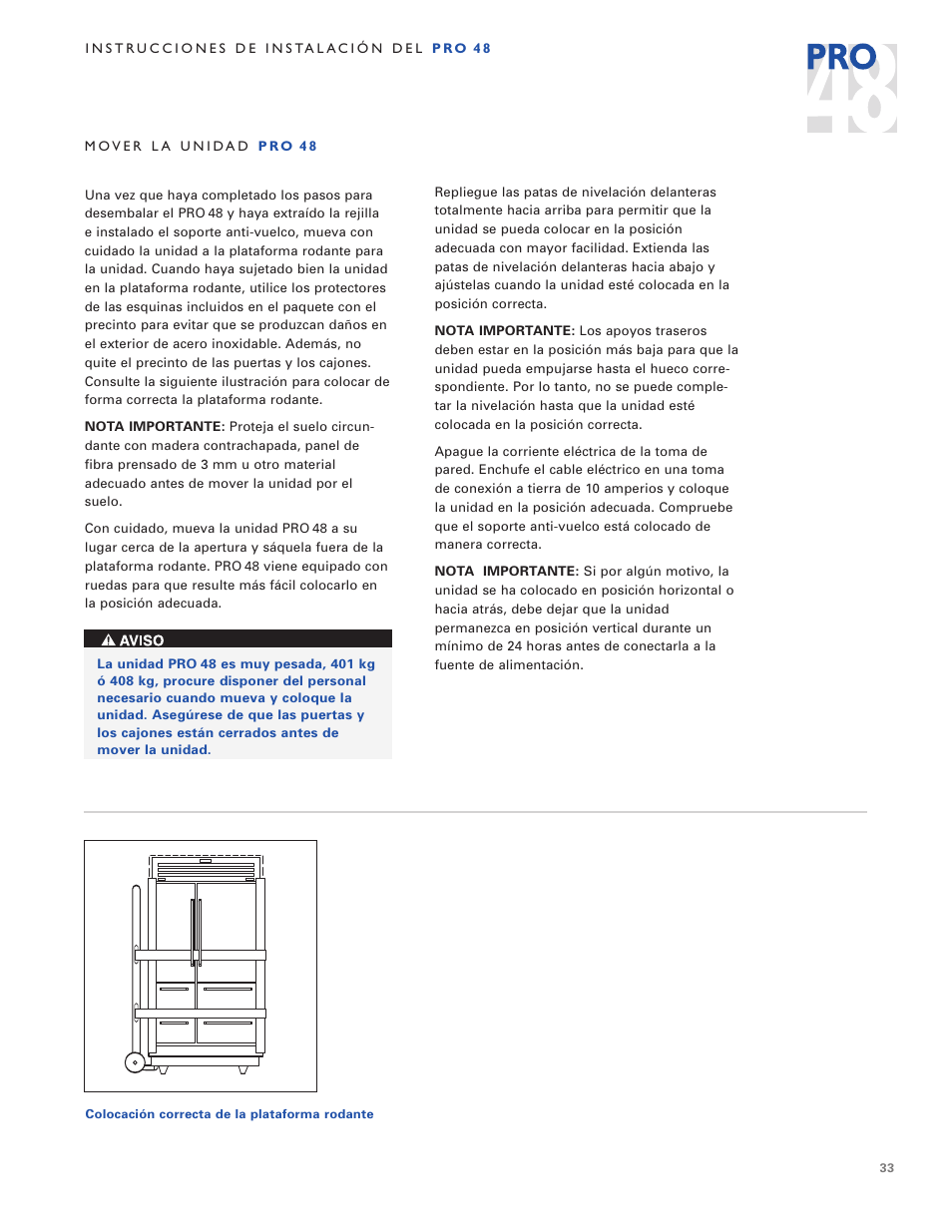 Sub-Zero PRO 48 User Manual | Page 33 / 76