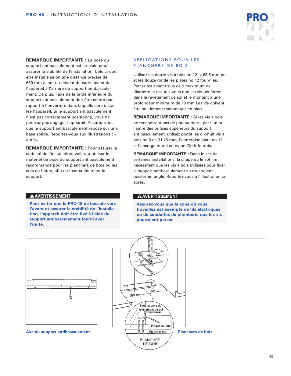 Sub-Zero PRO 48 User Manual | Page 49 / 76