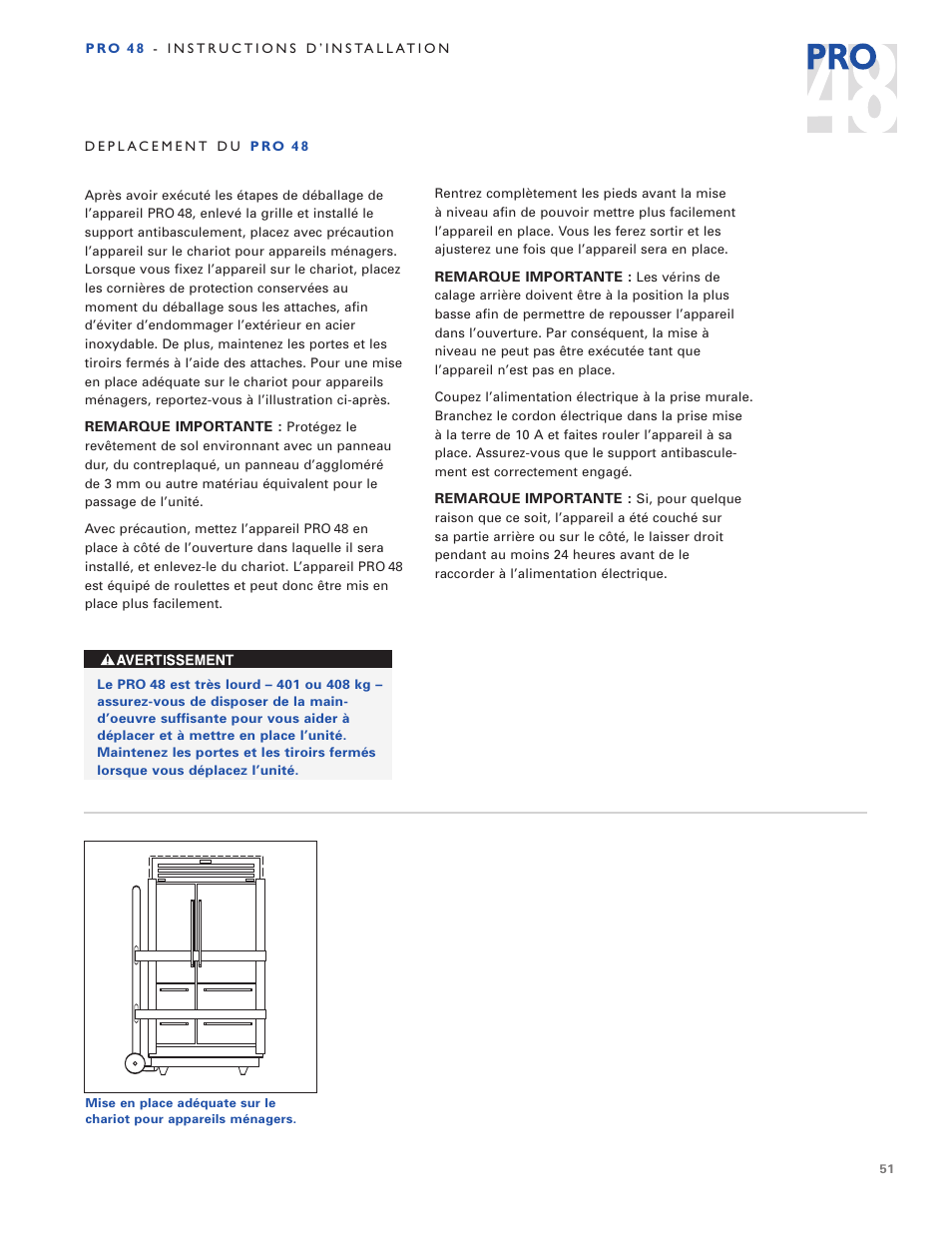 Sub-Zero PRO 48 User Manual | Page 51 / 76