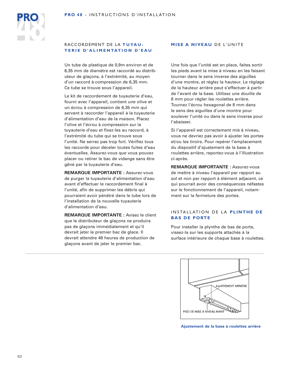 Sub-Zero PRO 48 User Manual | Page 52 / 76
