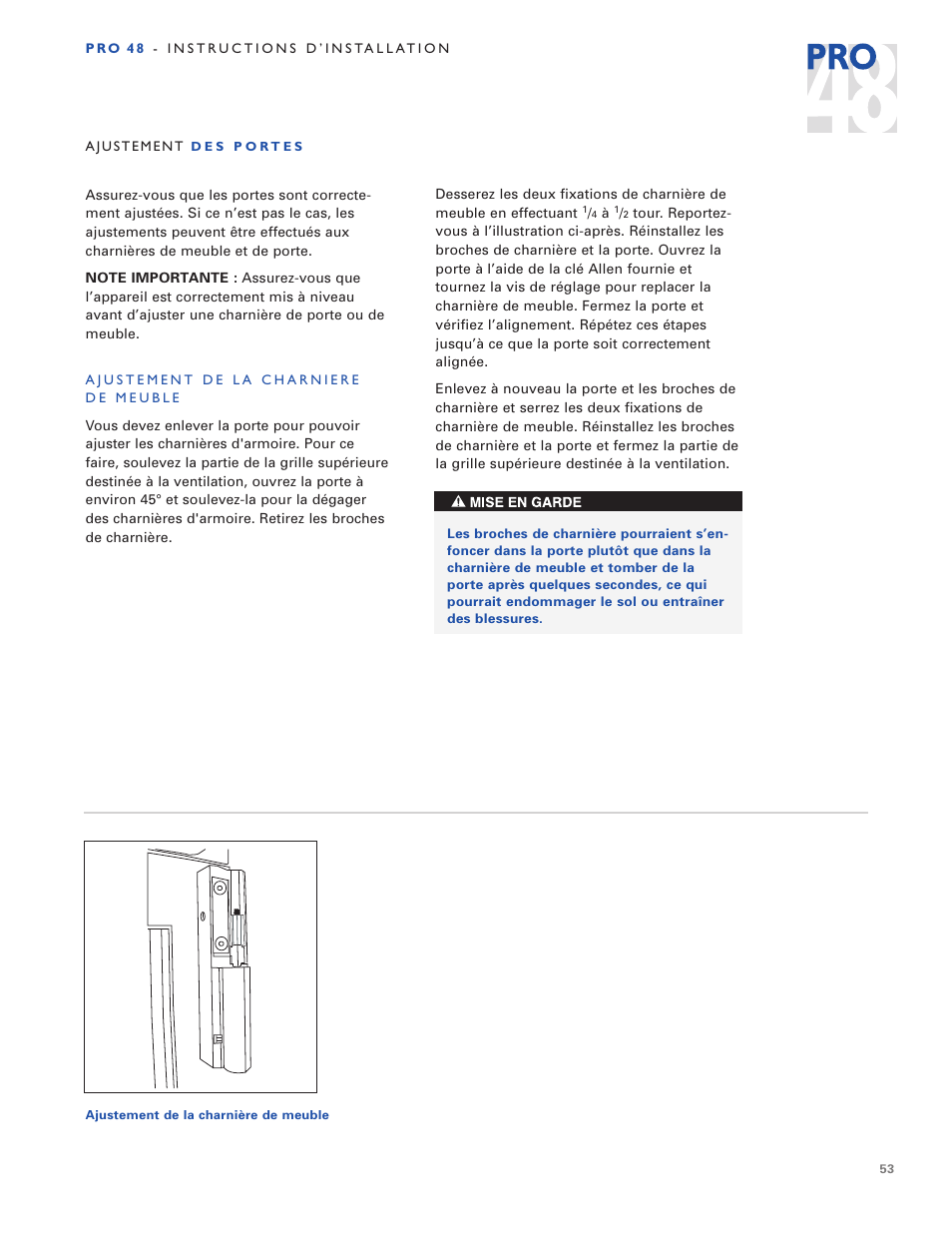 Sub-Zero PRO 48 User Manual | Page 53 / 76