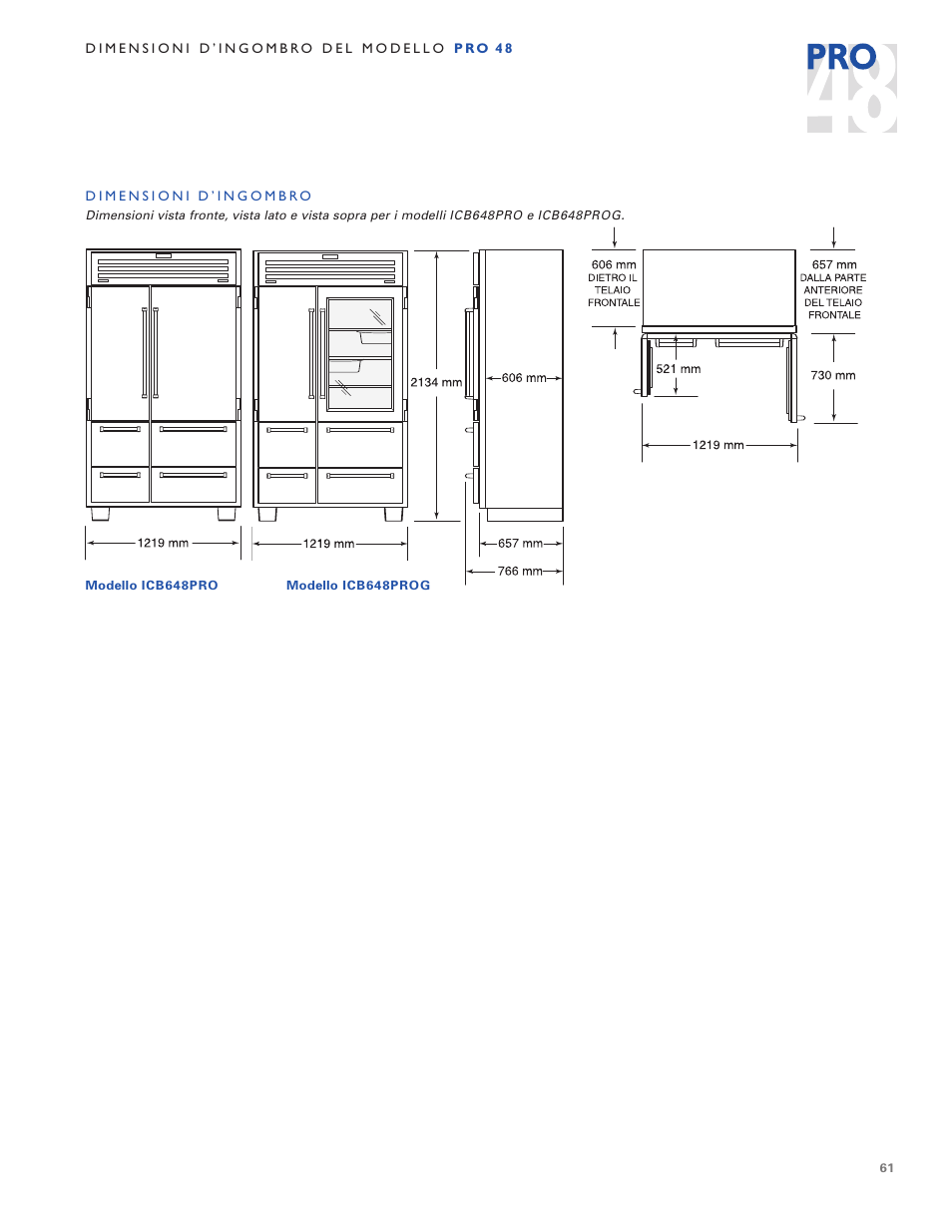 Sub-Zero PRO 48 User Manual | Page 61 / 76