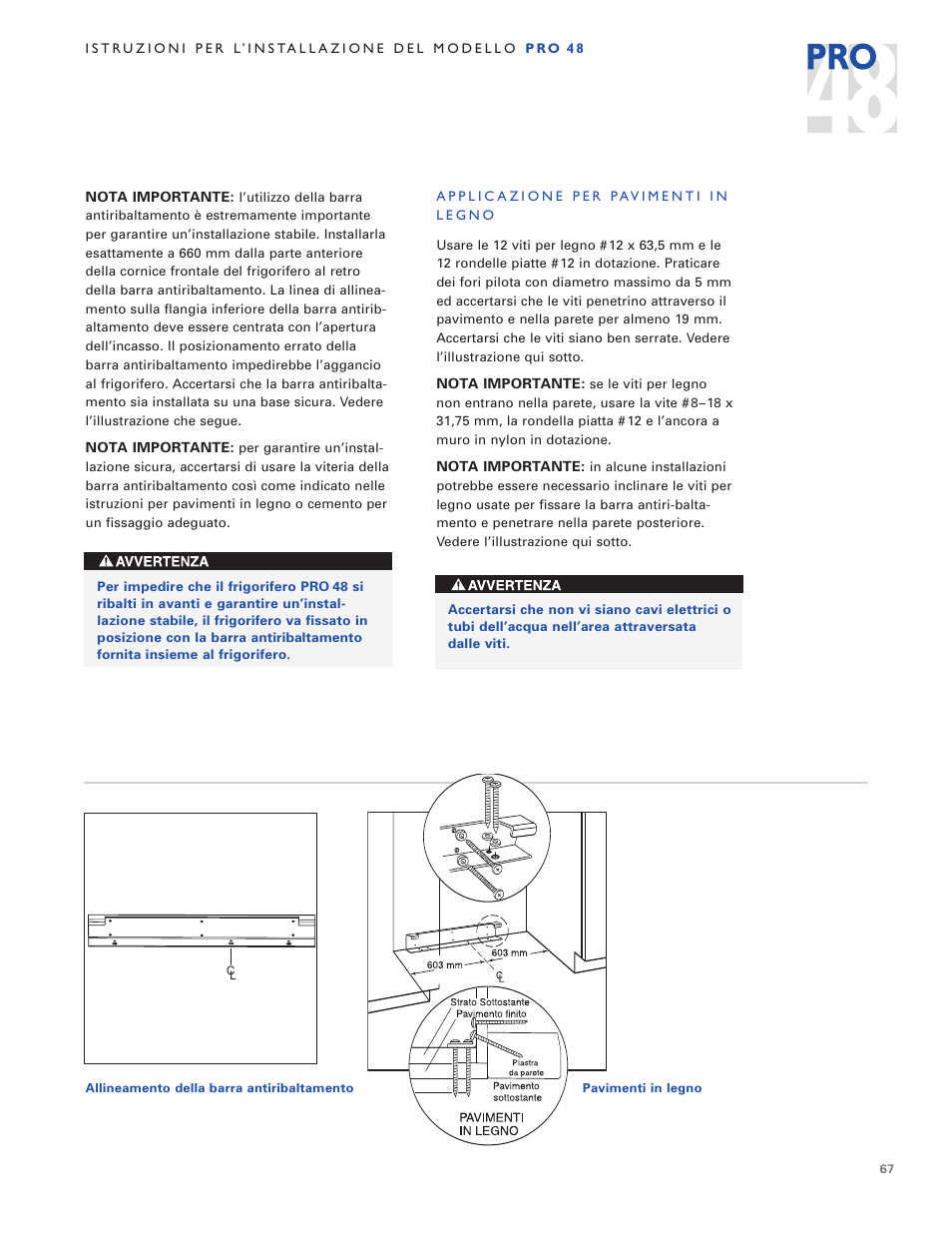 Sub-Zero PRO 48 User Manual | Page 67 / 76