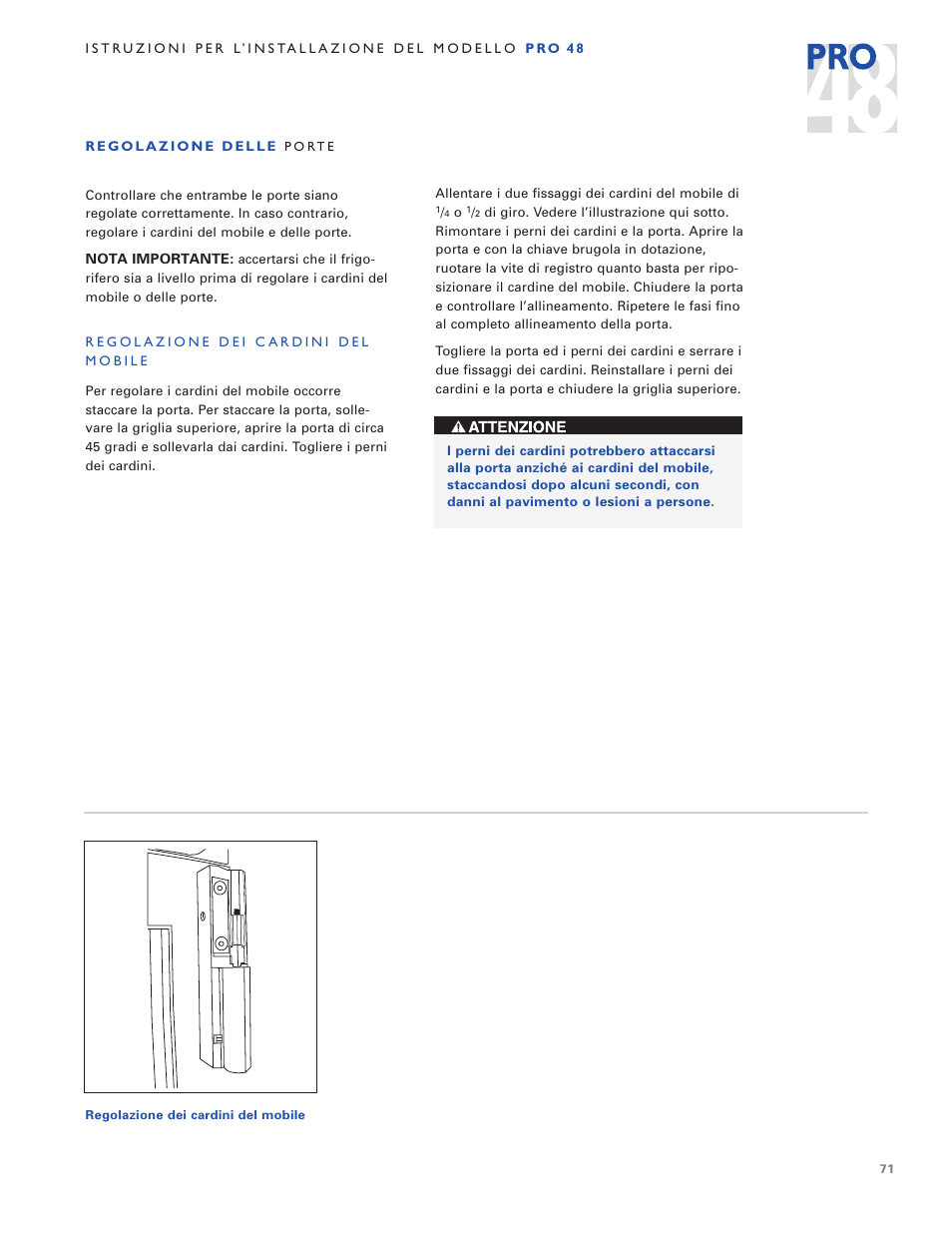 Sub-Zero PRO 48 User Manual | Page 71 / 76