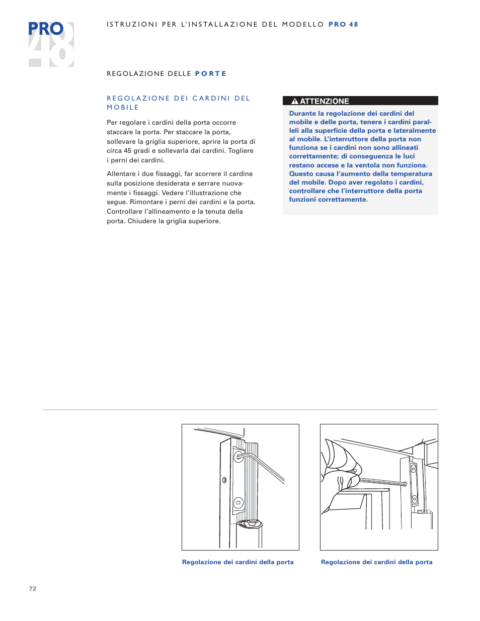 Sub-Zero PRO 48 User Manual | Page 72 / 76