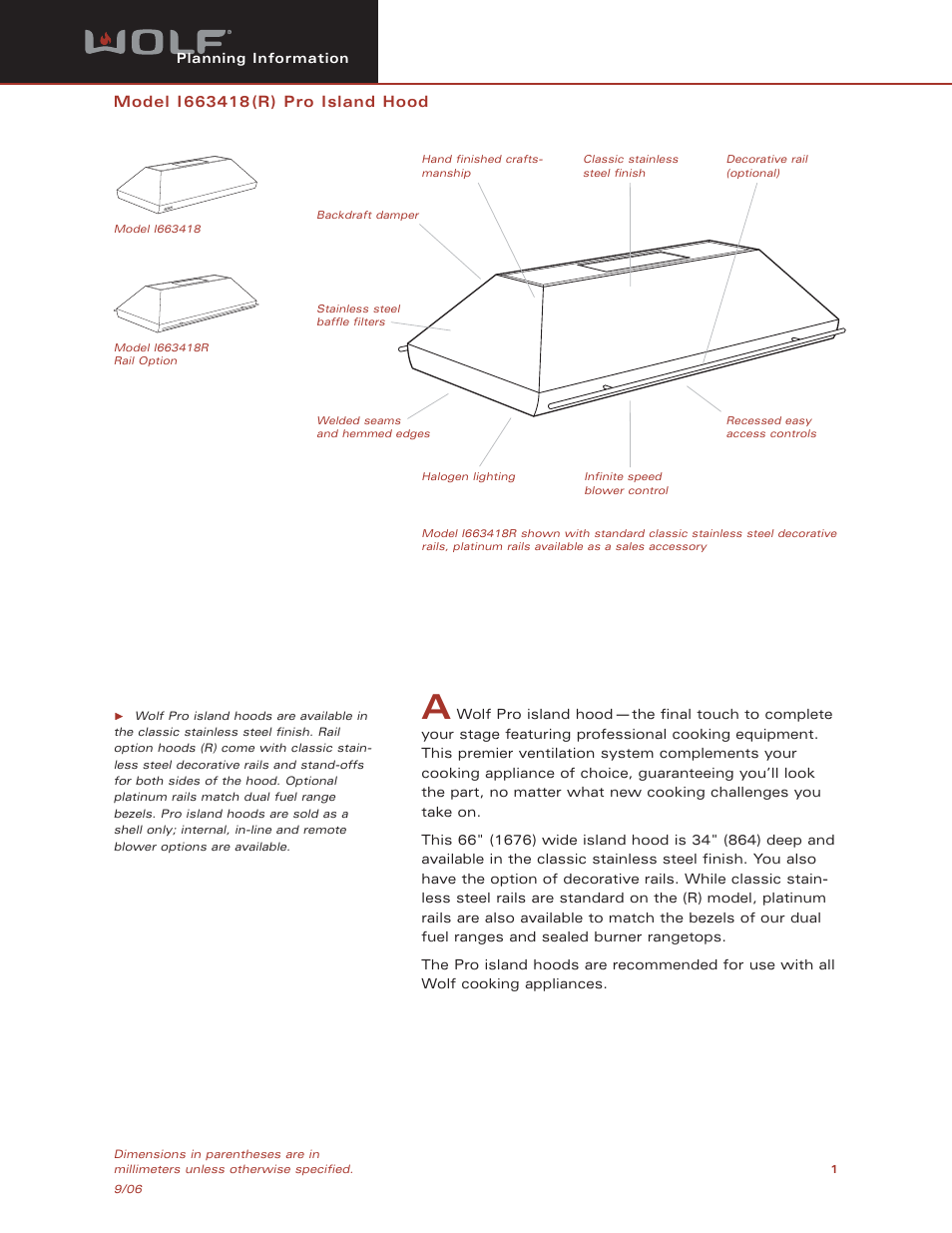 Sub-Zero I663418(R) User Manual | 8 pages