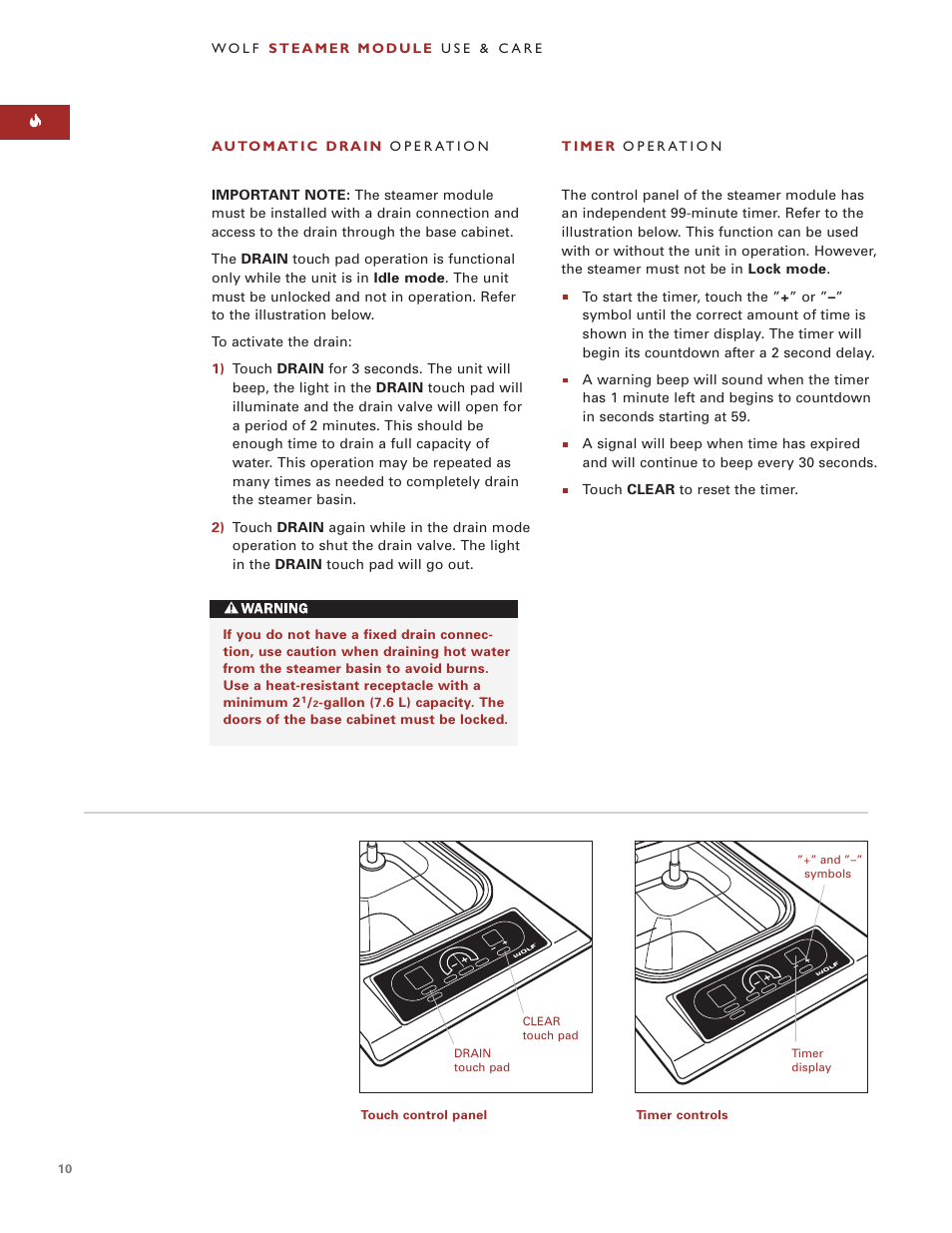 Sub-Zero Steamer Module User Manual | Page 10 / 24