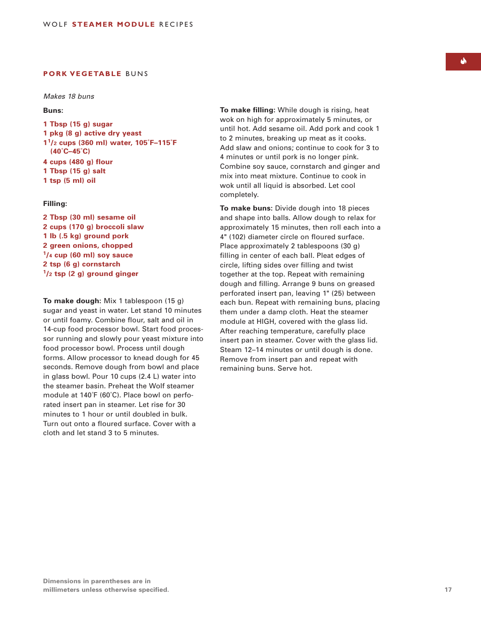 Sub-Zero Steamer Module User Manual | Page 17 / 24