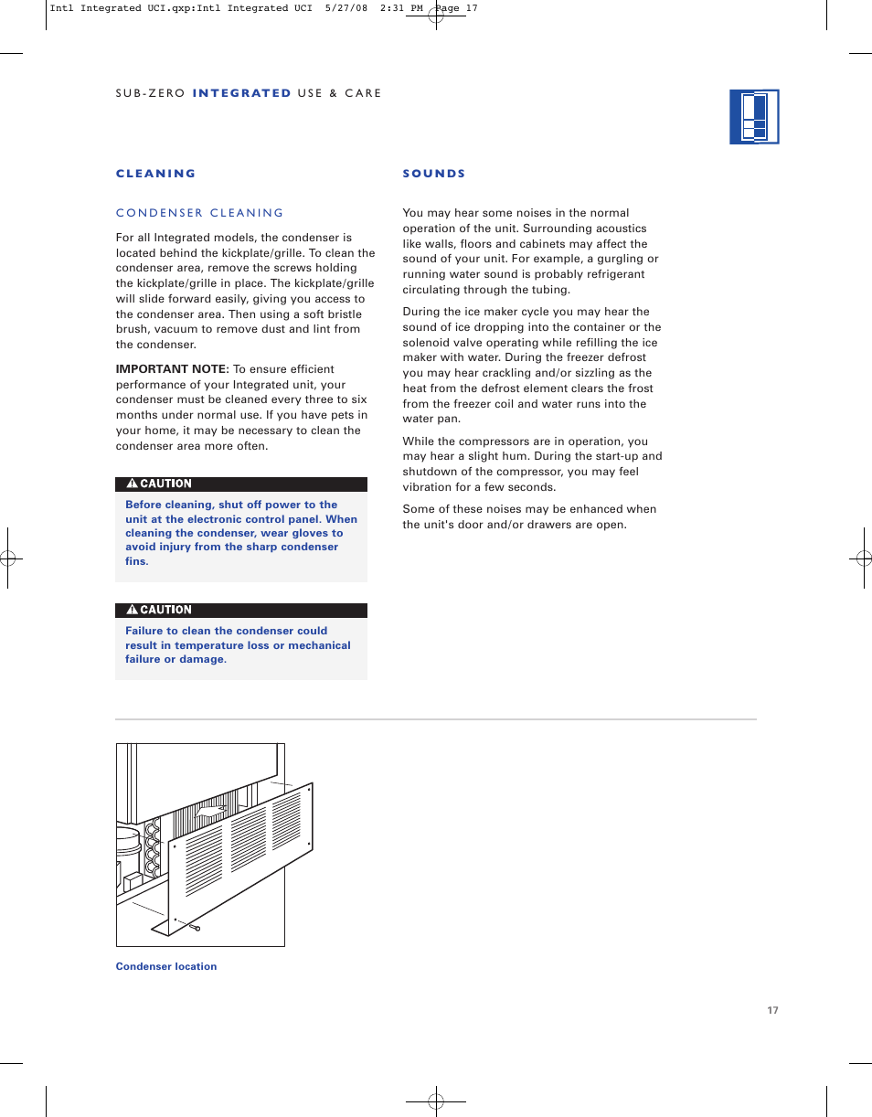 Sub-Zero ICB736TCI User Manual | Page 17 / 104