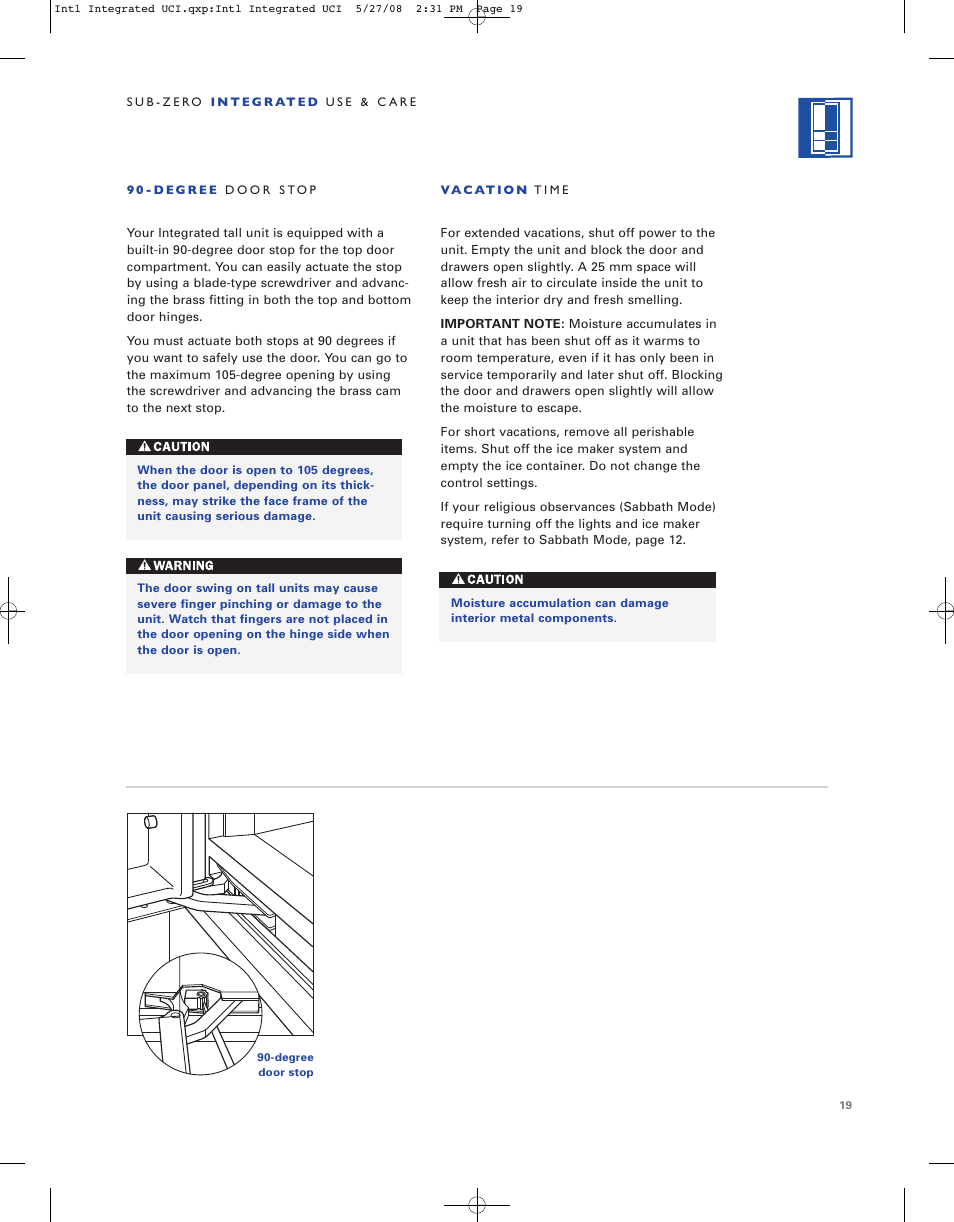 Sub-Zero ICB736TCI User Manual | Page 19 / 104