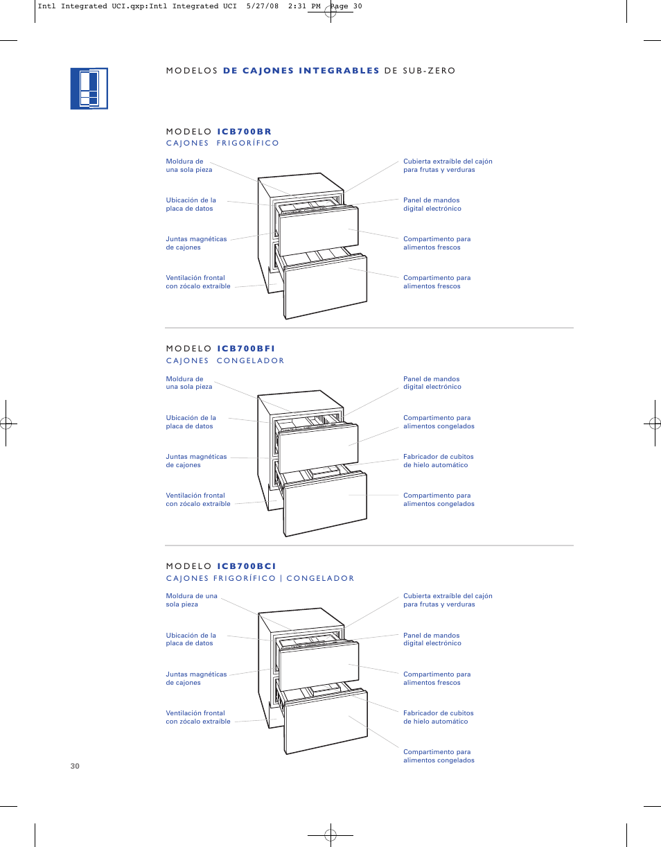 Sub-Zero ICB736TCI User Manual | Page 30 / 104