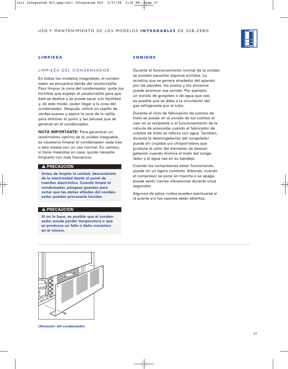 Sub-Zero ICB736TCI User Manual | Page 37 / 104