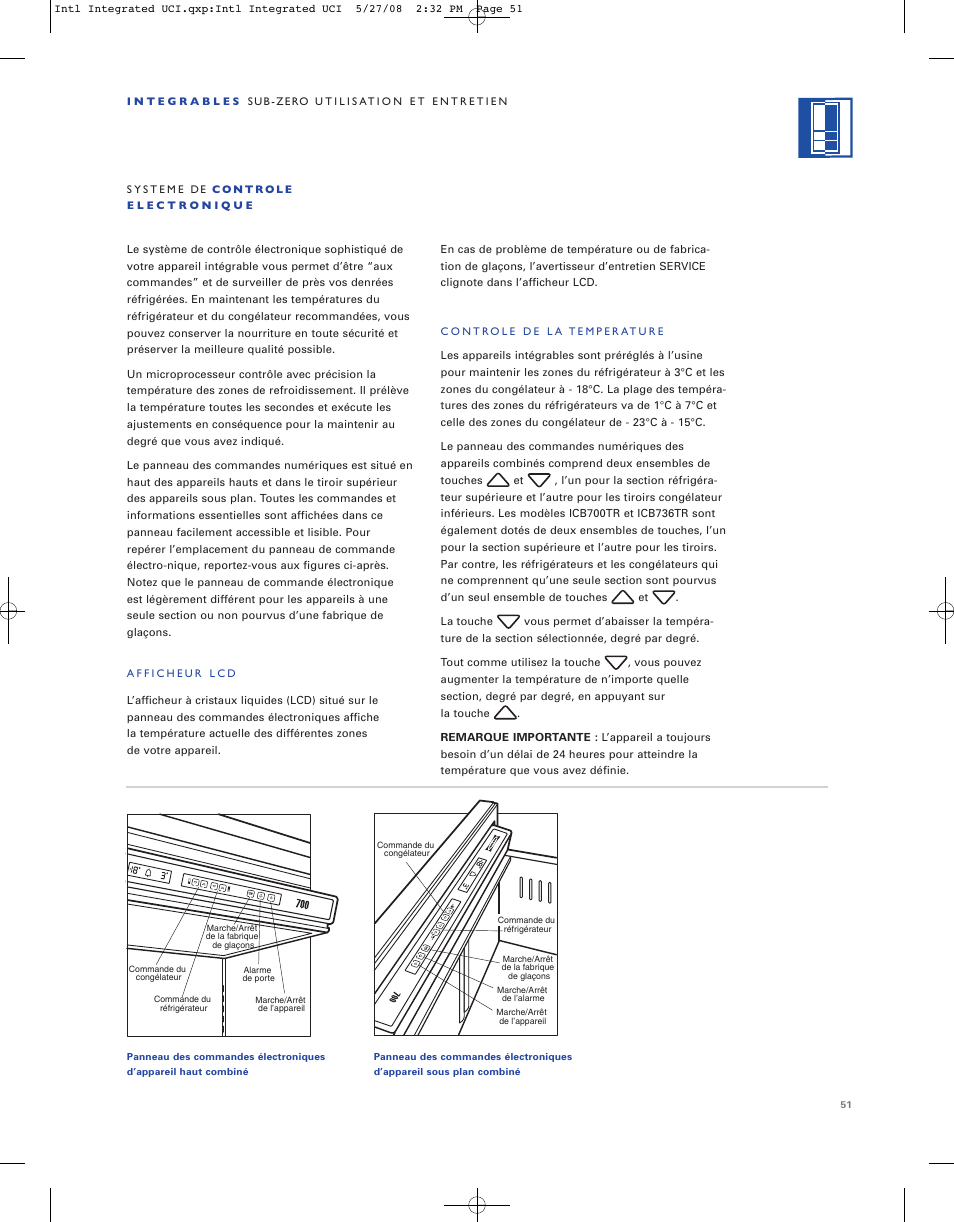 Sub-Zero ICB736TCI User Manual | Page 51 / 104