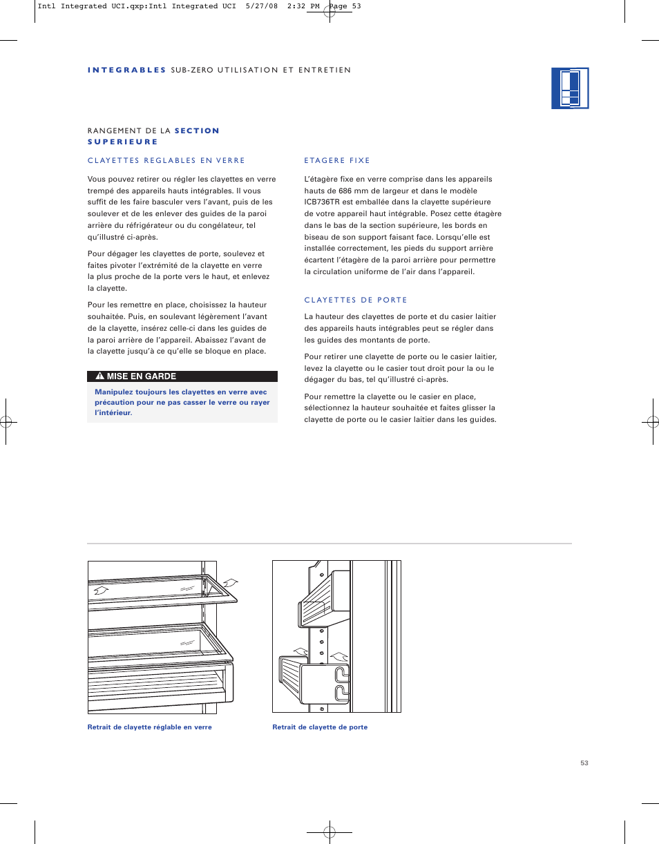 Sub-Zero ICB736TCI User Manual | Page 53 / 104