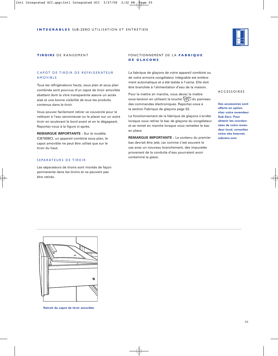 Sub-Zero ICB736TCI User Manual | Page 55 / 104