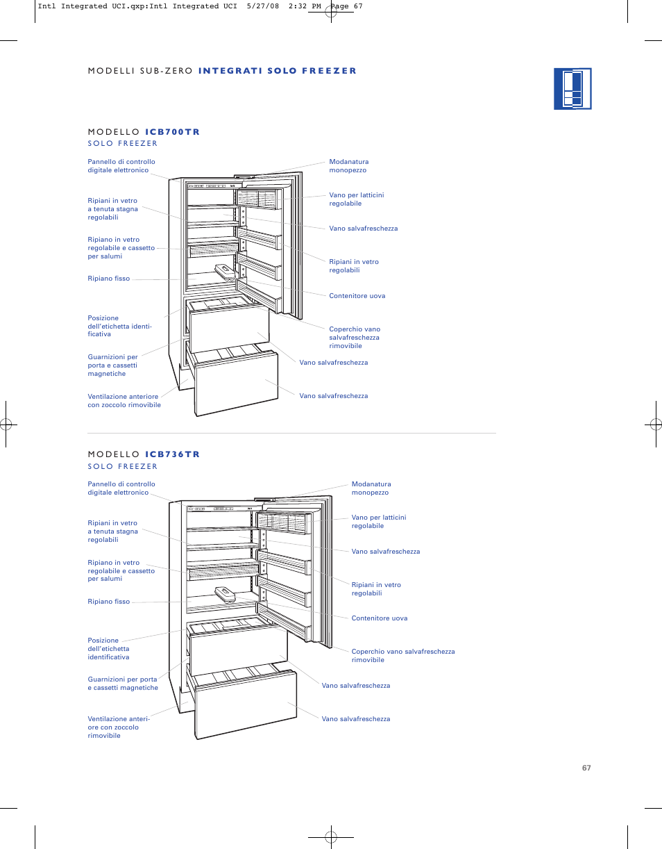 Sub-Zero ICB736TCI User Manual | Page 67 / 104