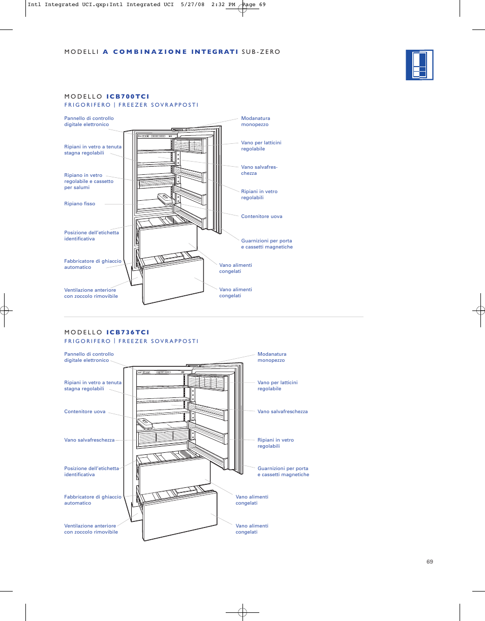 Sub-Zero ICB736TCI User Manual | Page 69 / 104