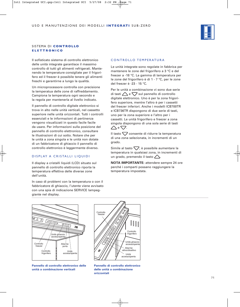 Sub-Zero ICB736TCI User Manual | Page 71 / 104