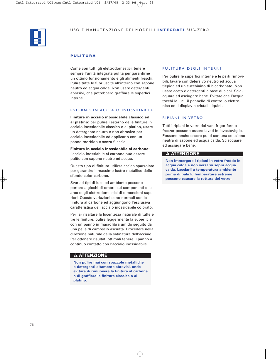 Sub-Zero ICB736TCI User Manual | Page 76 / 104