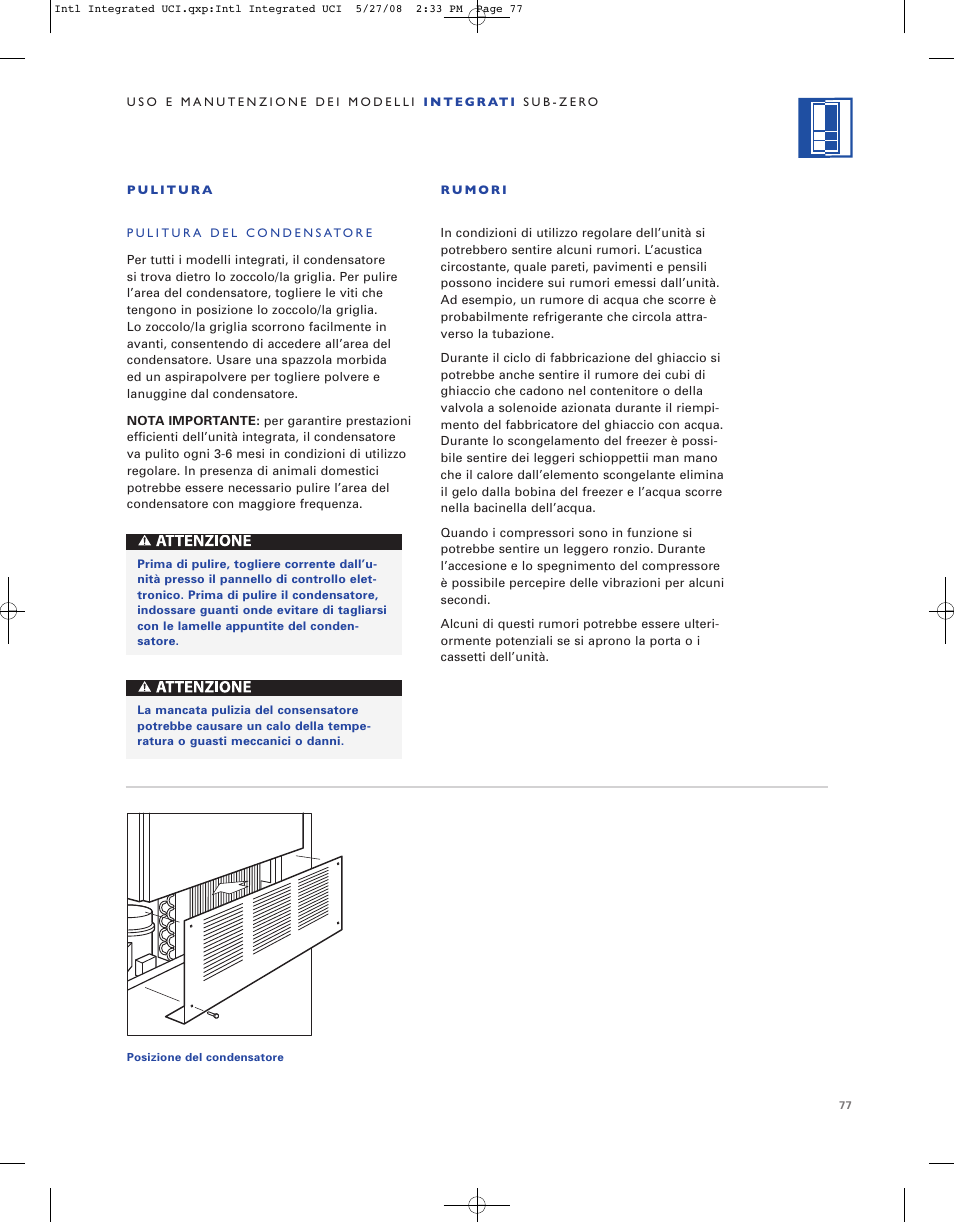 Sub-Zero ICB736TCI User Manual | Page 77 / 104