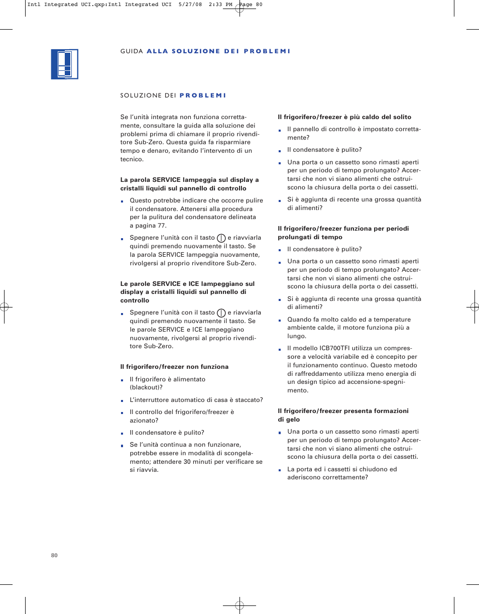 Sub-Zero ICB736TCI User Manual | Page 80 / 104