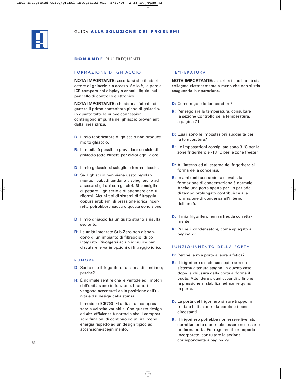 Sub-Zero ICB736TCI User Manual | Page 82 / 104