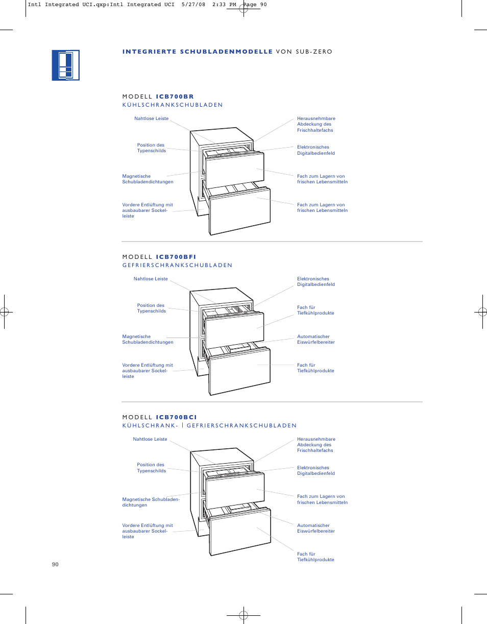 Sub-Zero ICB736TCI User Manual | Page 90 / 104