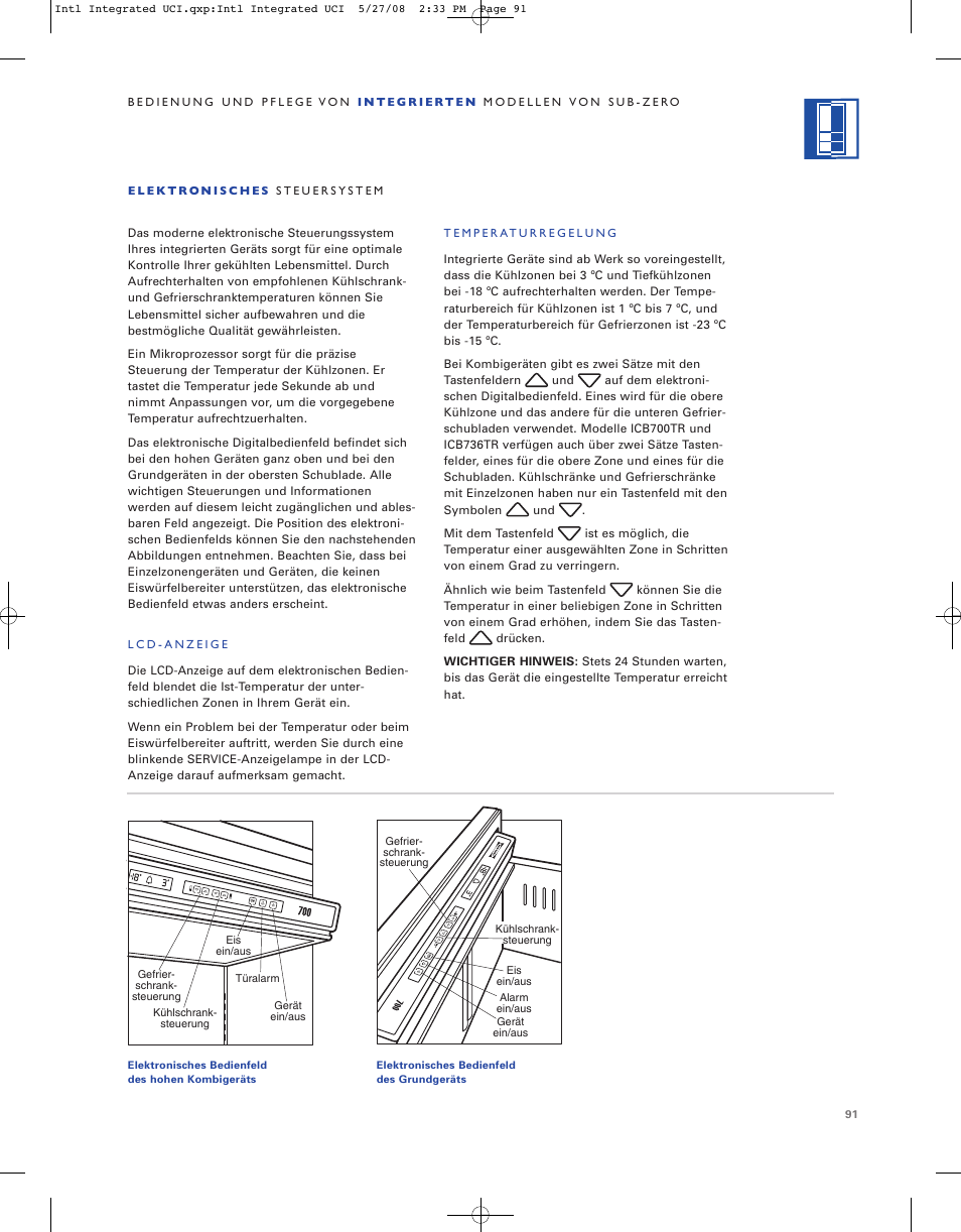 Sub-Zero ICB736TCI User Manual | Page 91 / 104