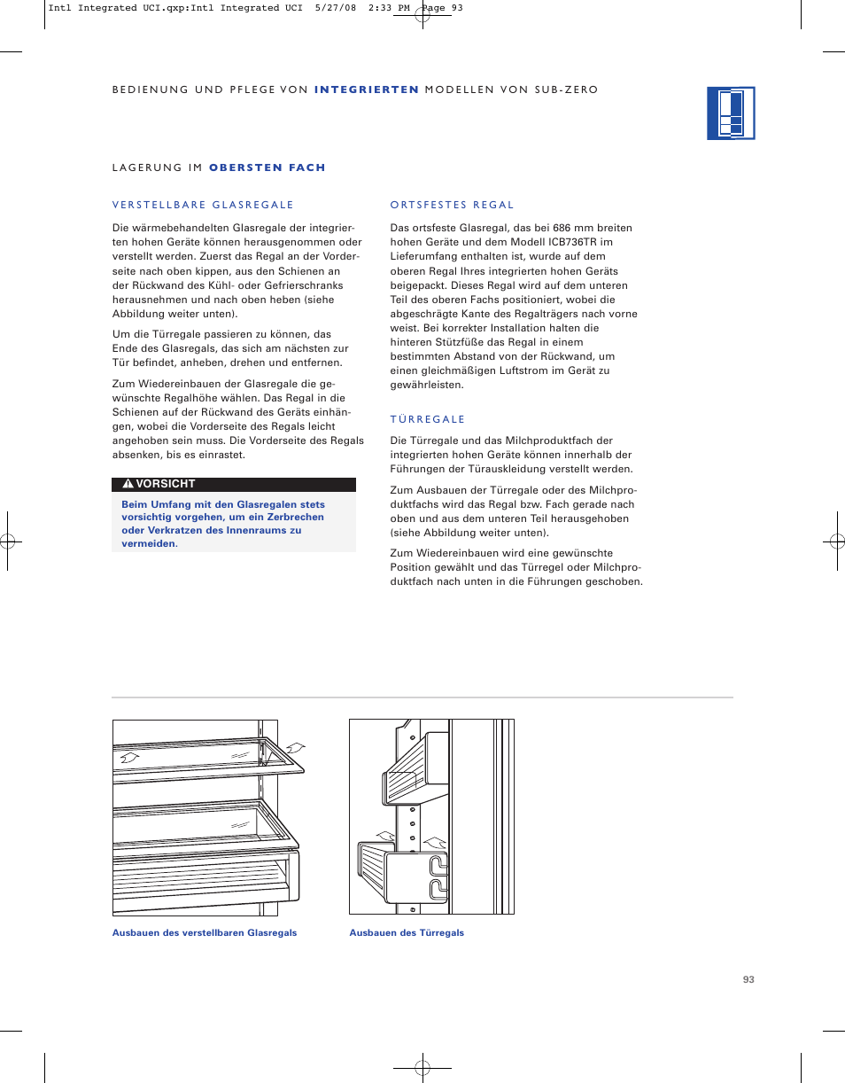 Sub-Zero ICB736TCI User Manual | Page 93 / 104