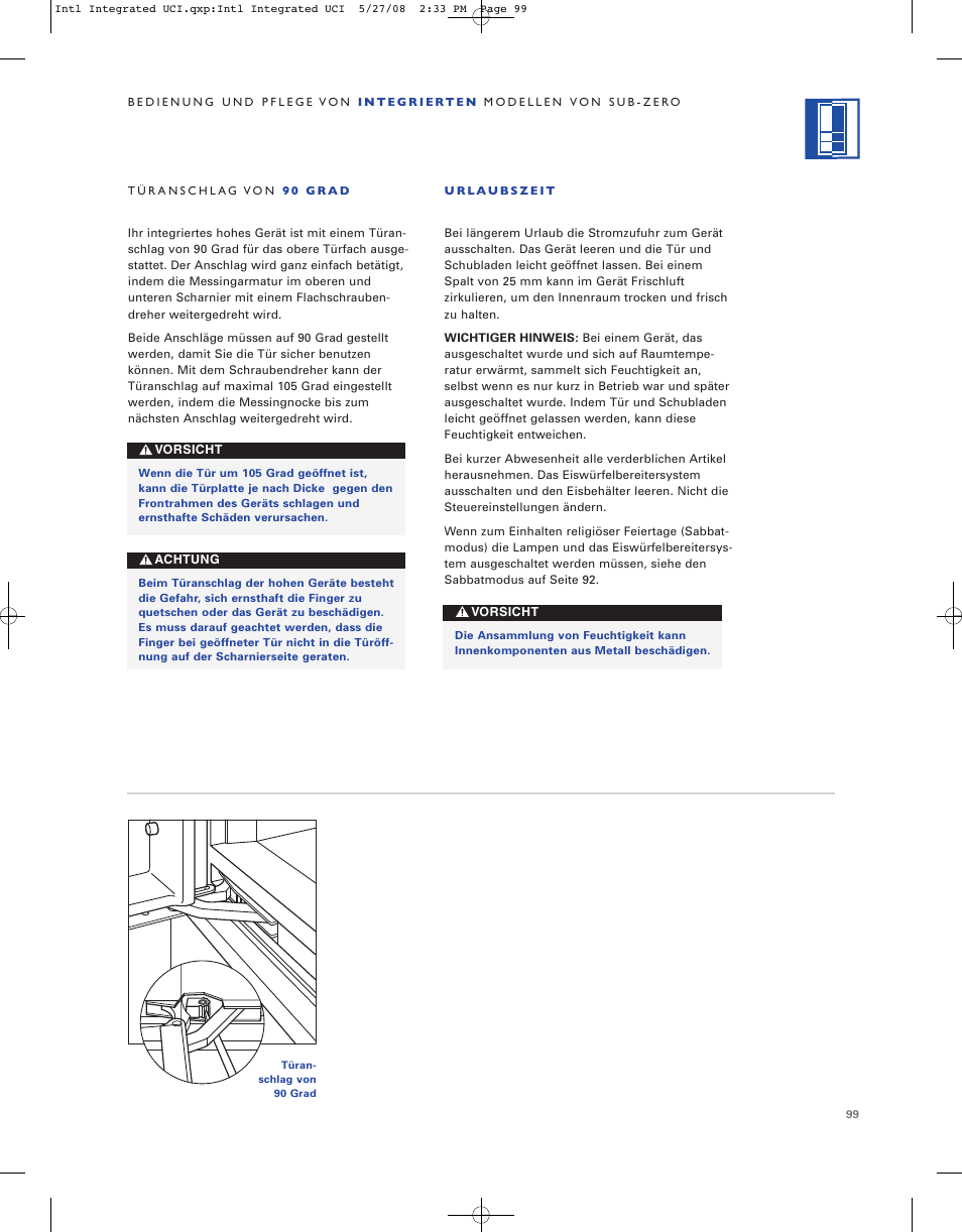 Sub-Zero ICB736TCI User Manual | Page 99 / 104