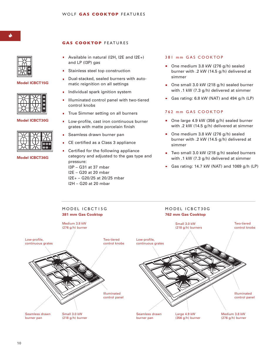 Sub-Zero ICBCT15G User Manual | Page 10 / 94