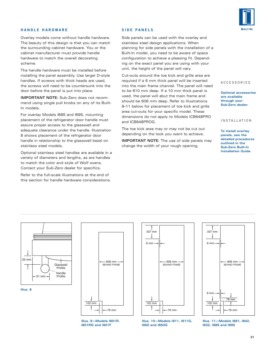 Sub-Zero Sub-Zero User Manual | Page 21 / 72