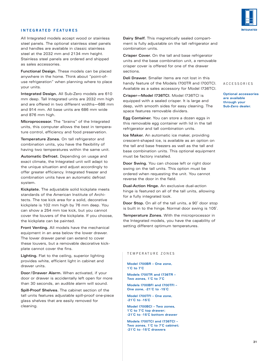 Sub-Zero Sub-Zero User Manual | Page 31 / 72