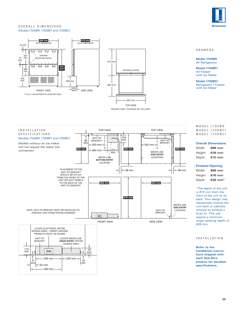 Sub-Zero Sub-Zero User Manual | Page 35 / 72