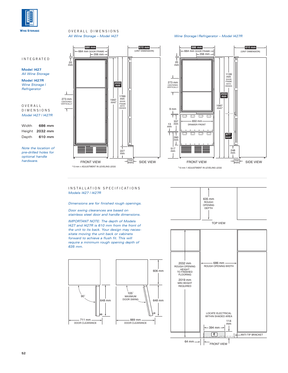 Sub-Zero Sub-Zero User Manual | Page 52 / 72