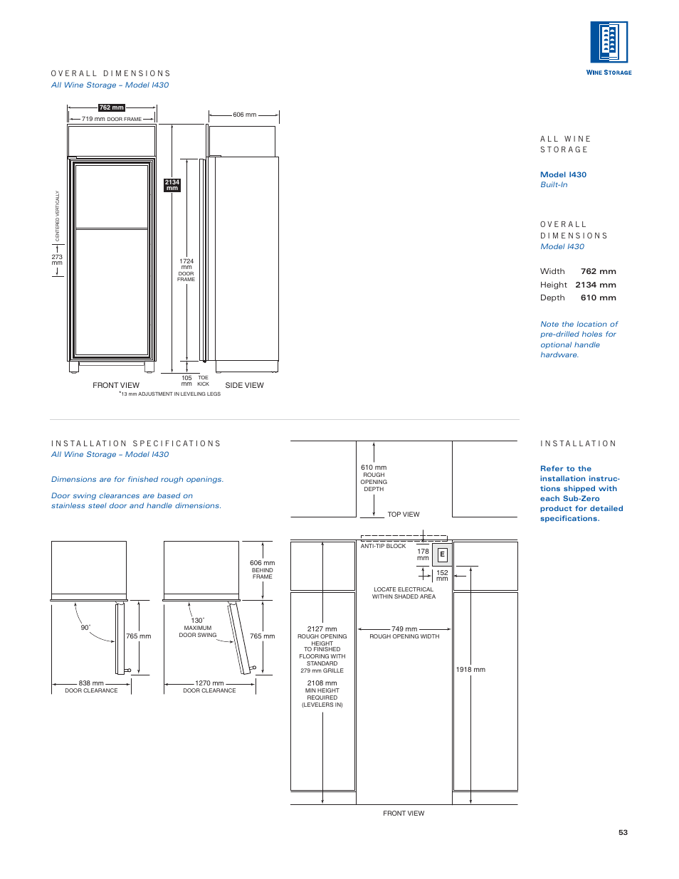 Sub-Zero Sub-Zero User Manual | Page 53 / 72