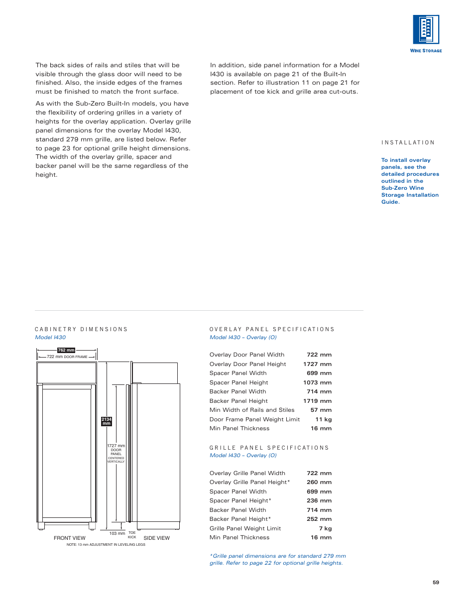 Sub-Zero Sub-Zero User Manual | Page 59 / 72