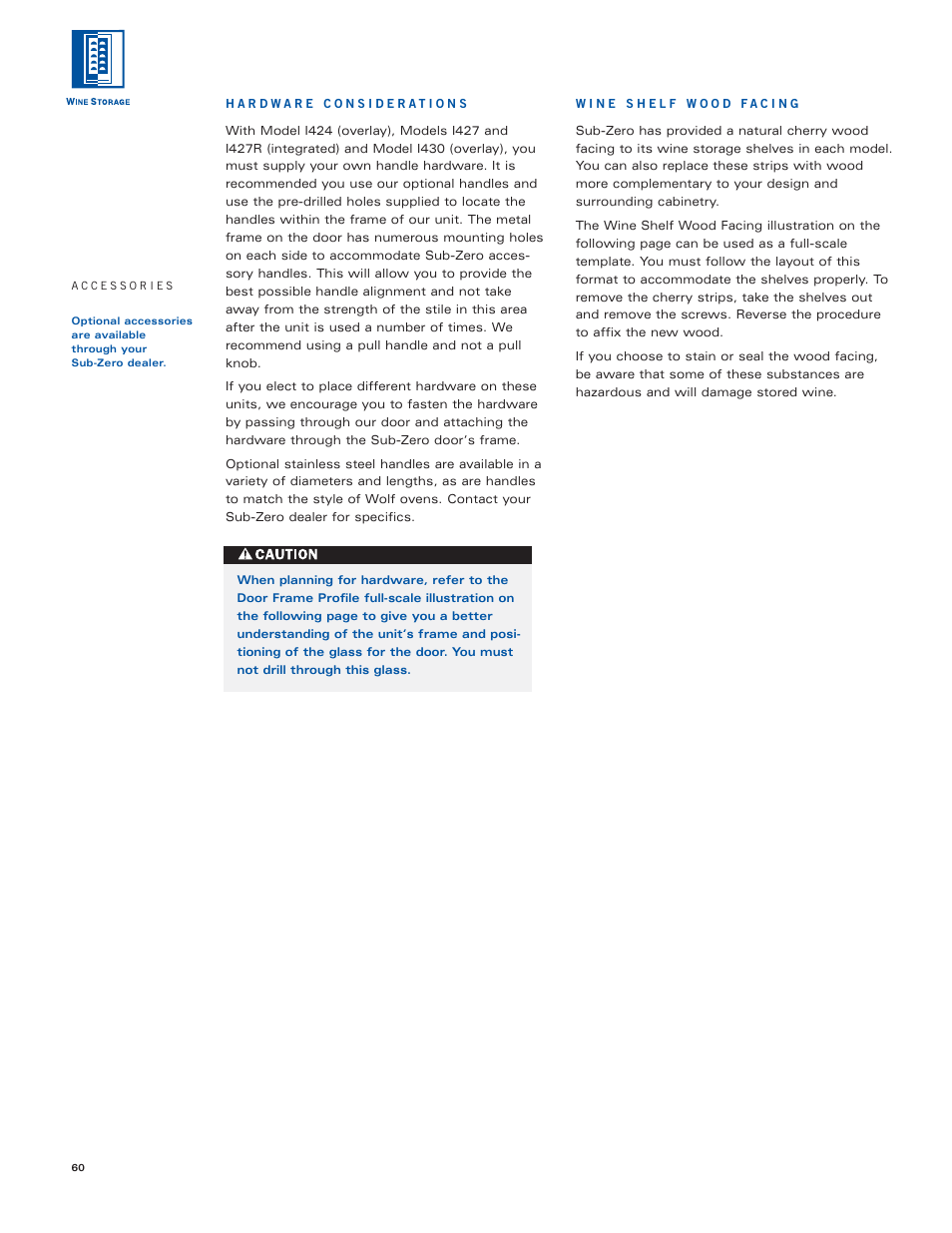 Sub-Zero Sub-Zero User Manual | Page 60 / 72